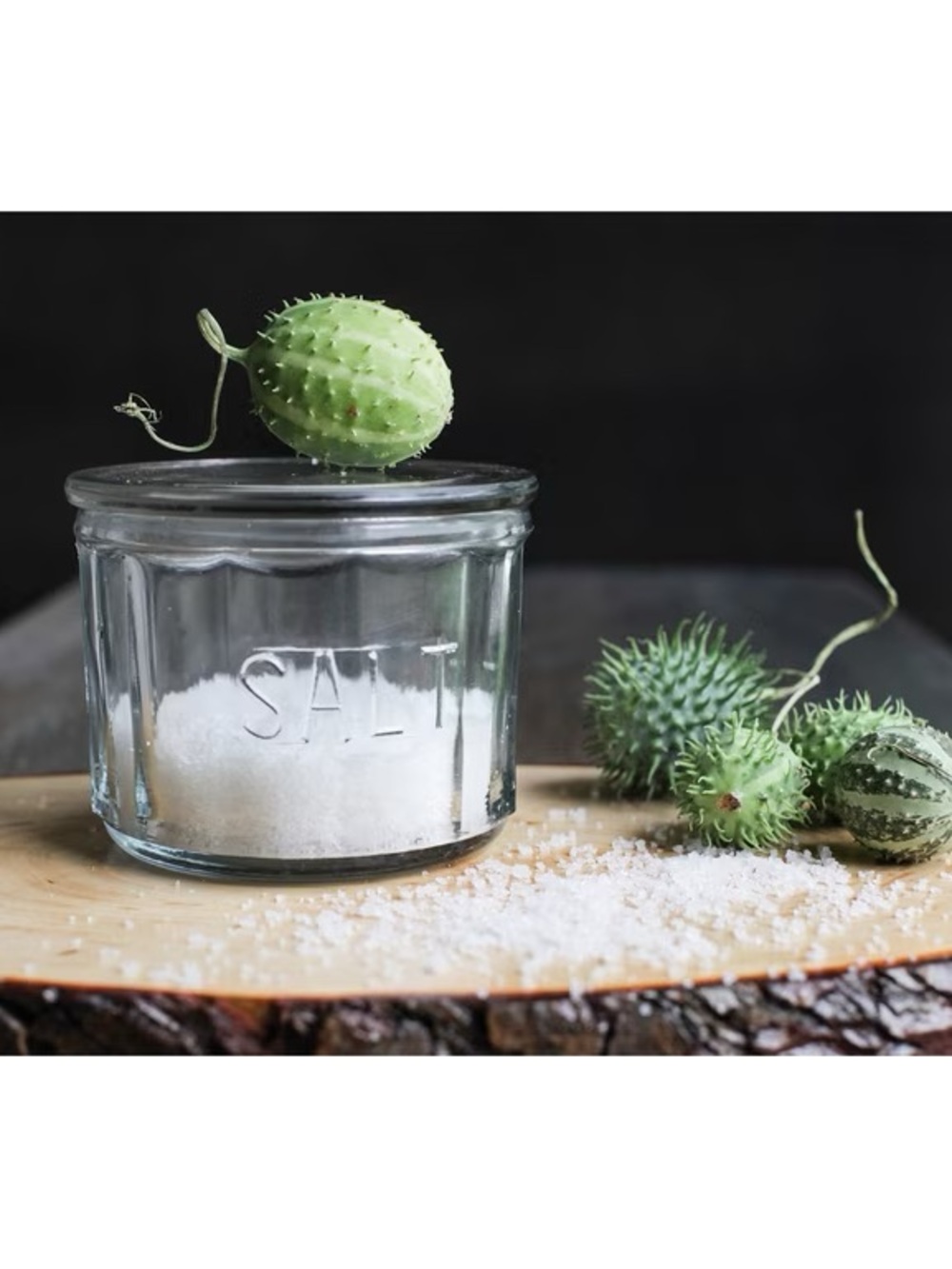 Creative Co-Op Glass Salt Cellar